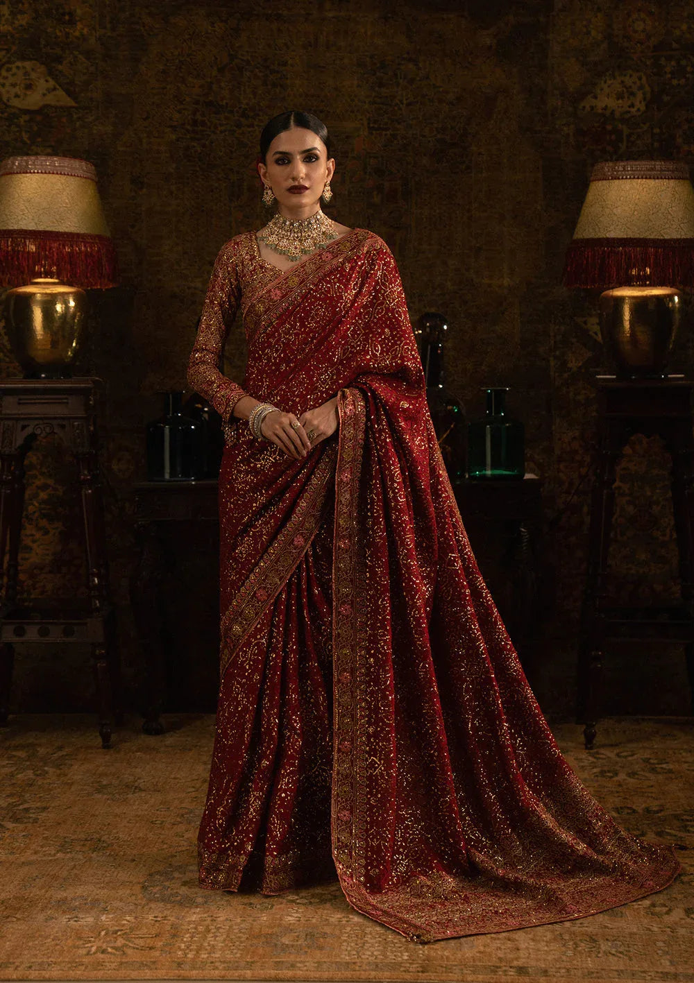 Aik Atelier | Sari Edit 25 | LOOK 01 - Aqsa Fabrics