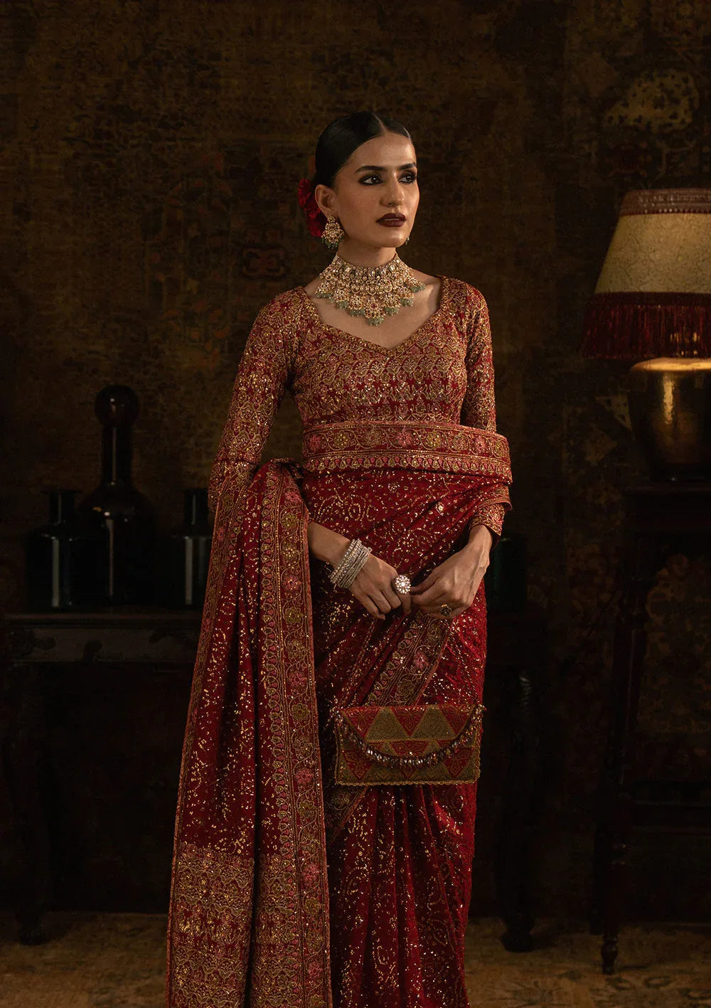 Aik Atelier | Sari Edit 25 | LOOK 01 - Aqsa Fabrics
