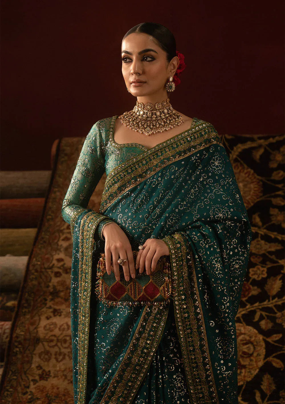Aik Atelier | Sari Edit 25 | LOOK 03 - Aqsa Fabrics