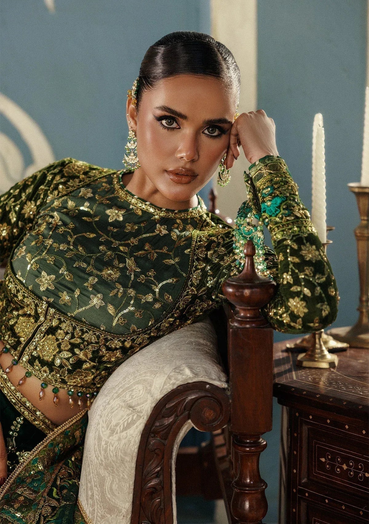 Aik Atelier | Udaipur Velvet 25 | LOOK 02 - Aqsa Fabrics