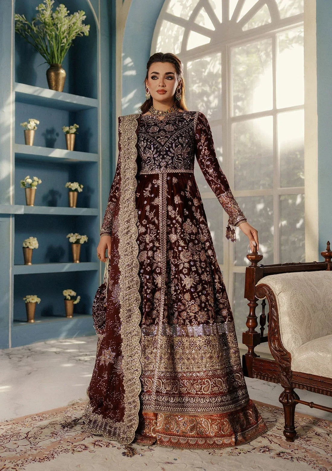 Aik Atelier | Udaipur Velvet 25 | LOOK 03 - Aqsa Fabrics