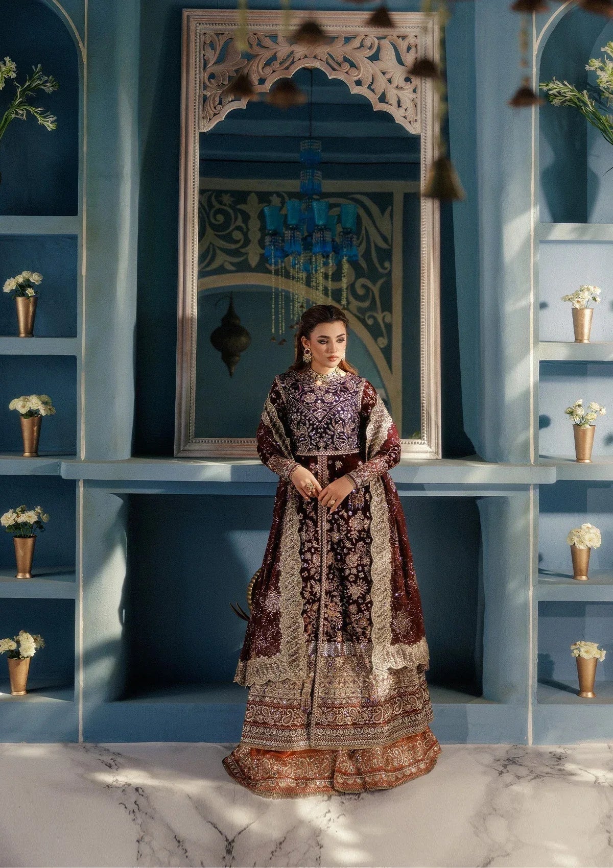 Aik Atelier | Udaipur Velvet 25 | LOOK 03 - Aqsa Fabrics