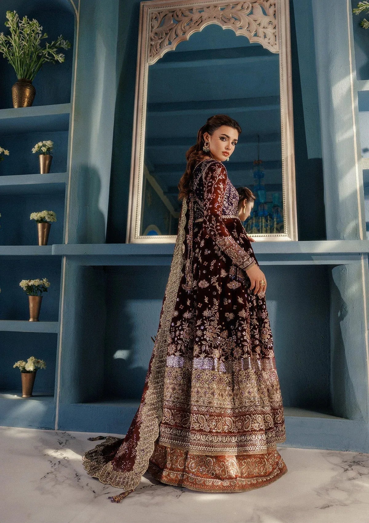 Aik Atelier | Udaipur Velvet 25 | LOOK 03 - Aqsa Fabrics