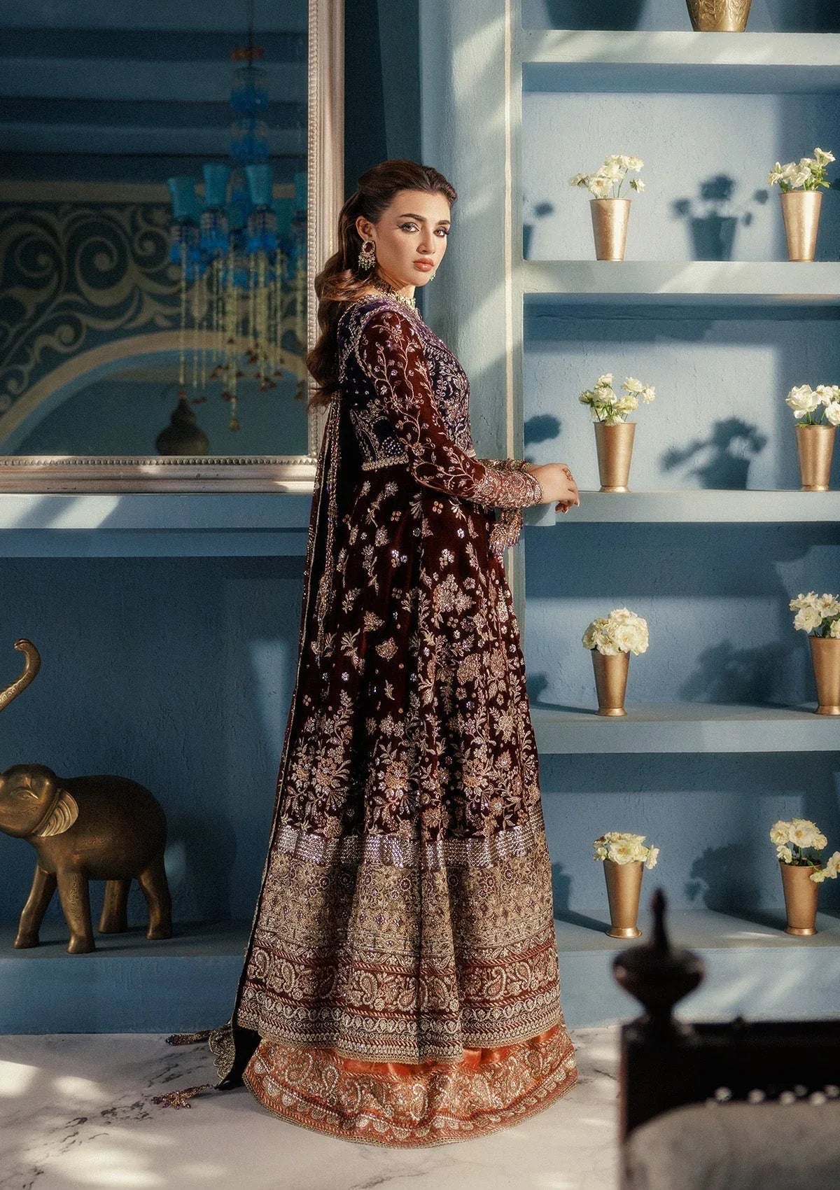 Aik Atelier | Udaipur Velvet 25 | LOOK 03 - Aqsa Fabrics