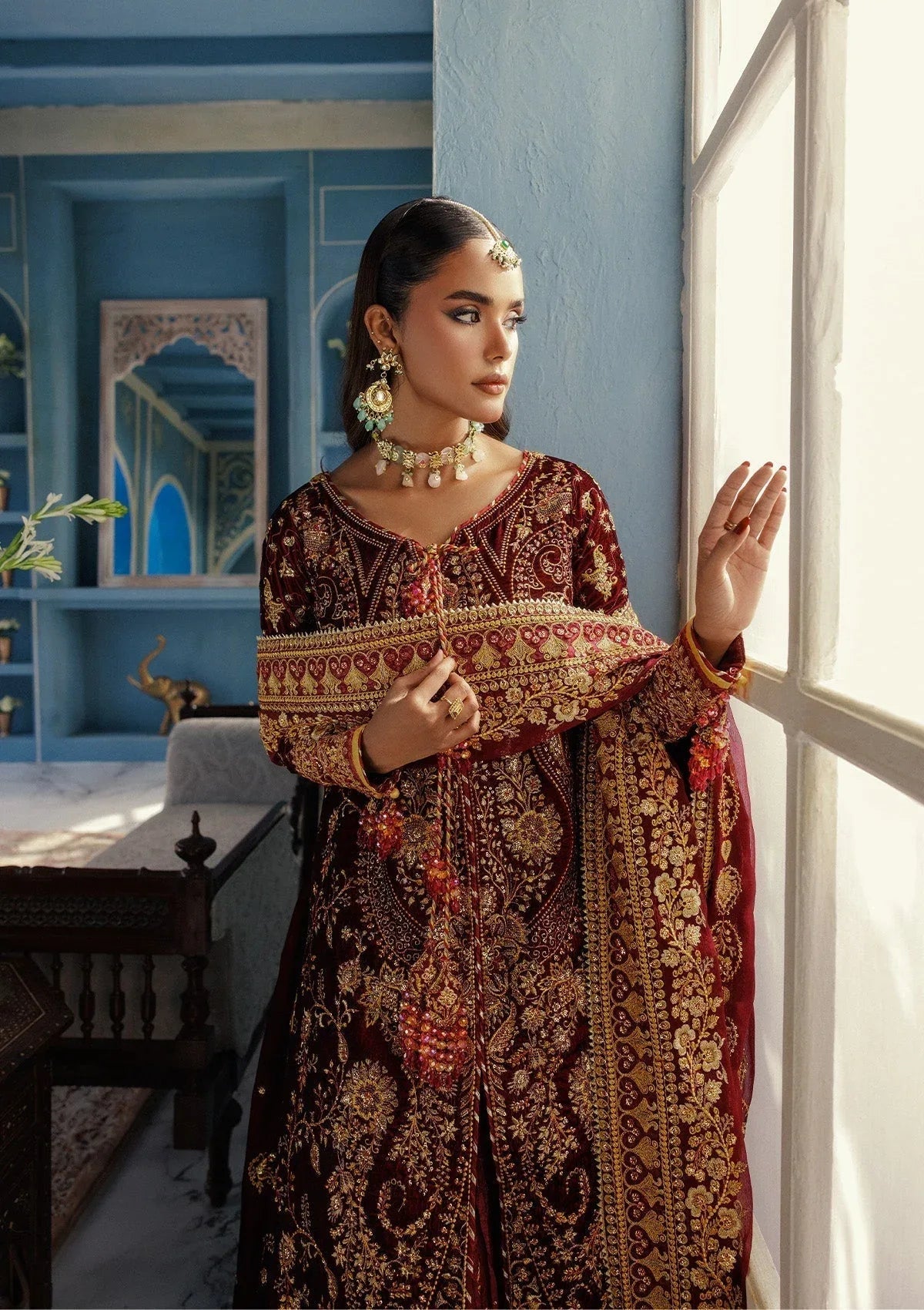 Aik Atelier | Udaipur Velvet 25 |  LOOK 05 - Aqsa Fabrics