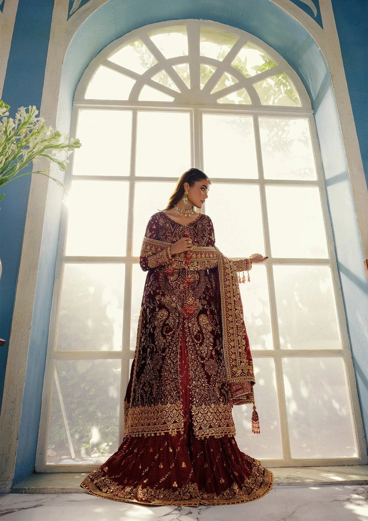 Aik Atelier | Udaipur Velvet 25 |  LOOK 05 - Aqsa Fabrics