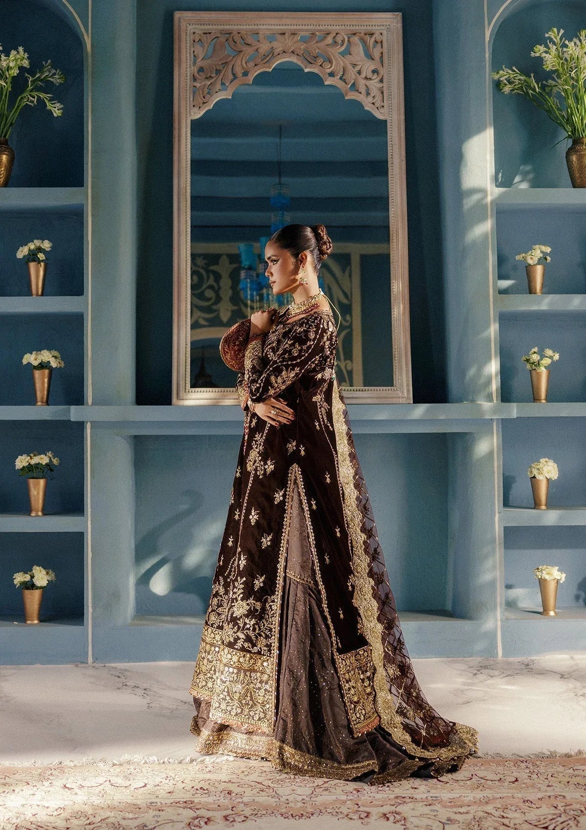 Aik Atelier | Udaipur Velvet 25 | LOOK 06 - Aqsa Fabrics