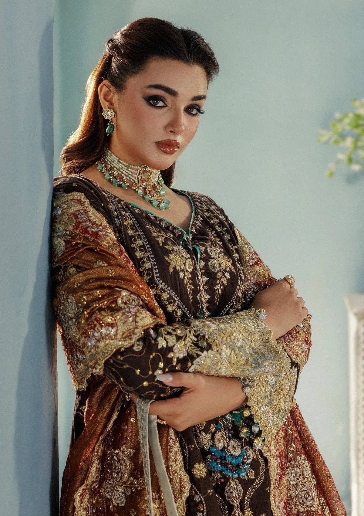 Aik Atelier | Udaipur Velvet 25 | LOOK 07 - Aqsa Fabrics