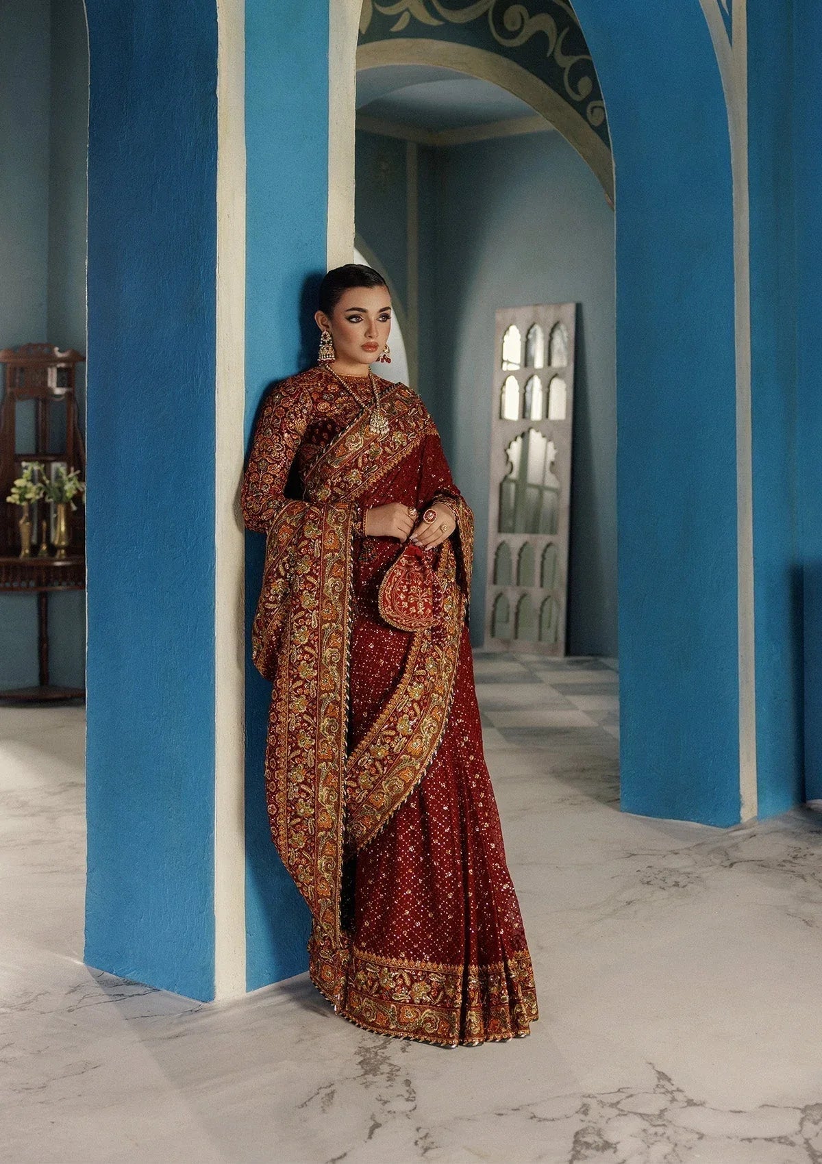 Aik Atelier | Udaipur Velvet 25 | LOOK 09 - Aqsa Fabrics