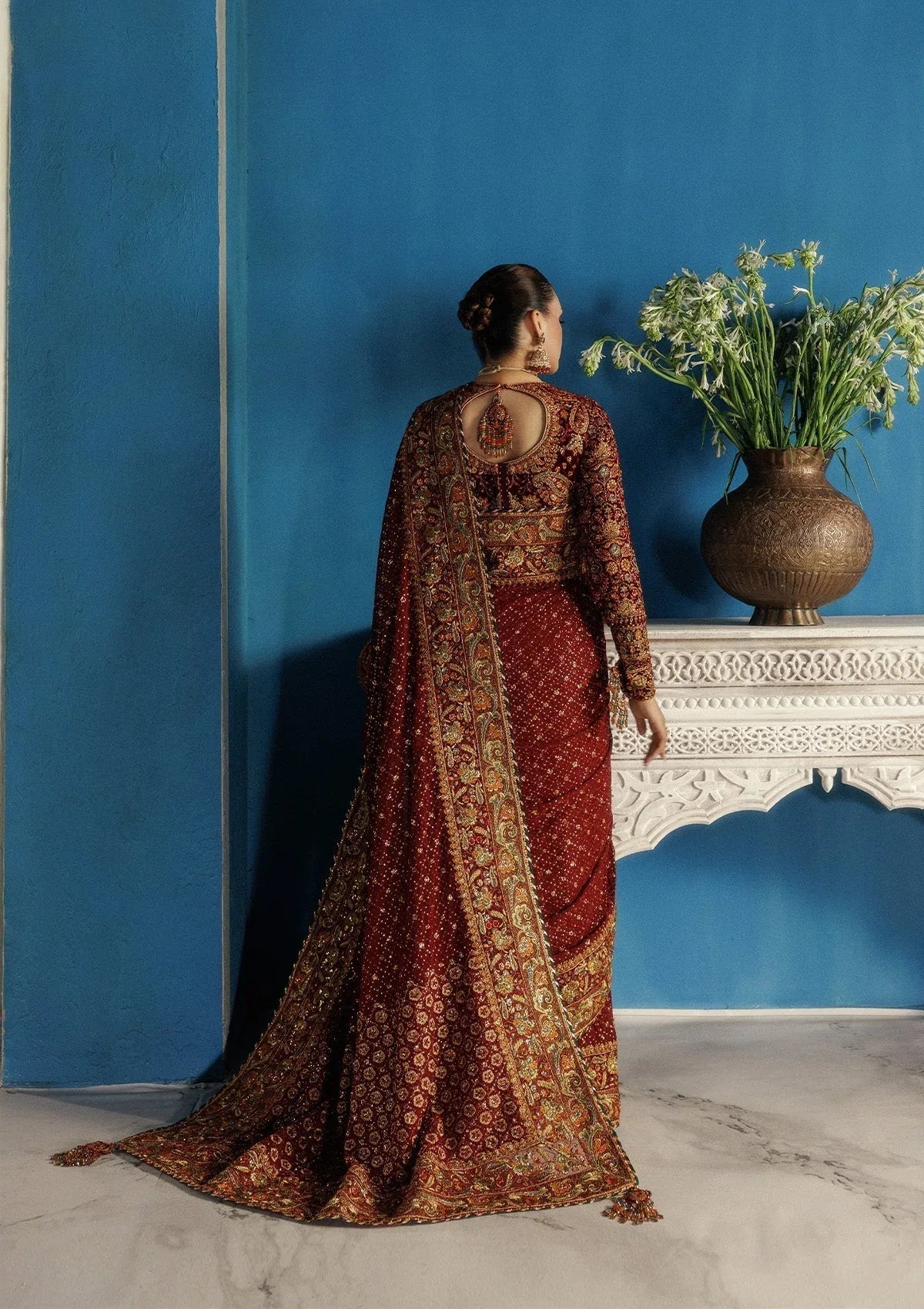 Aik Atelier | Udaipur Velvet 25 | LOOK 09 - Aqsa Fabrics