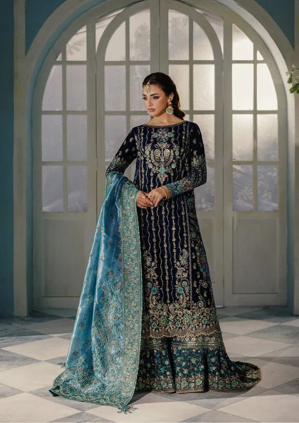 Aik Atelier | Udaipur Velvet 25 | LOOK 10 - Aqsa Fabrics