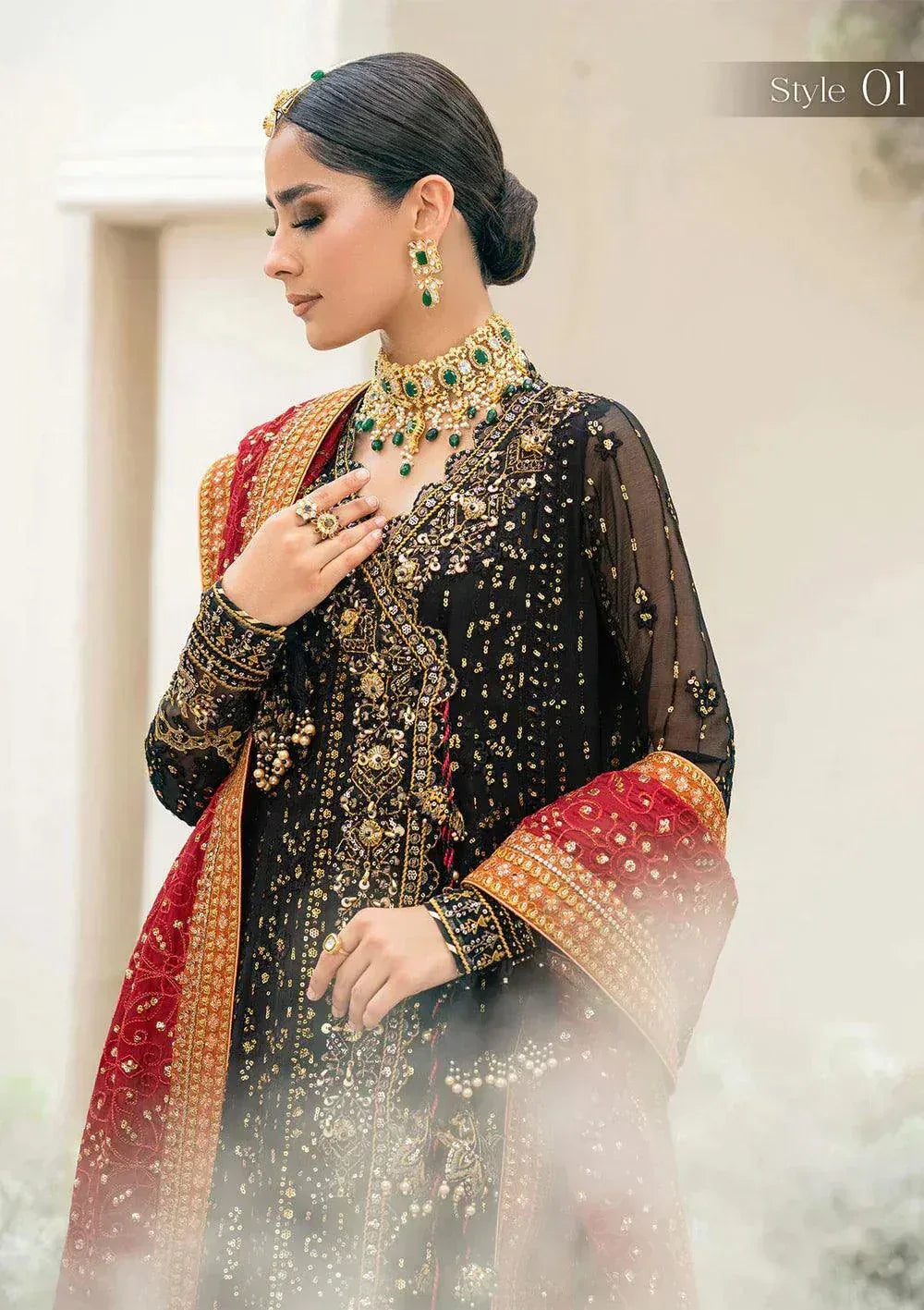 Aik Atelier | Wedding Festive 23 | 01 - Aqsa Fabrics