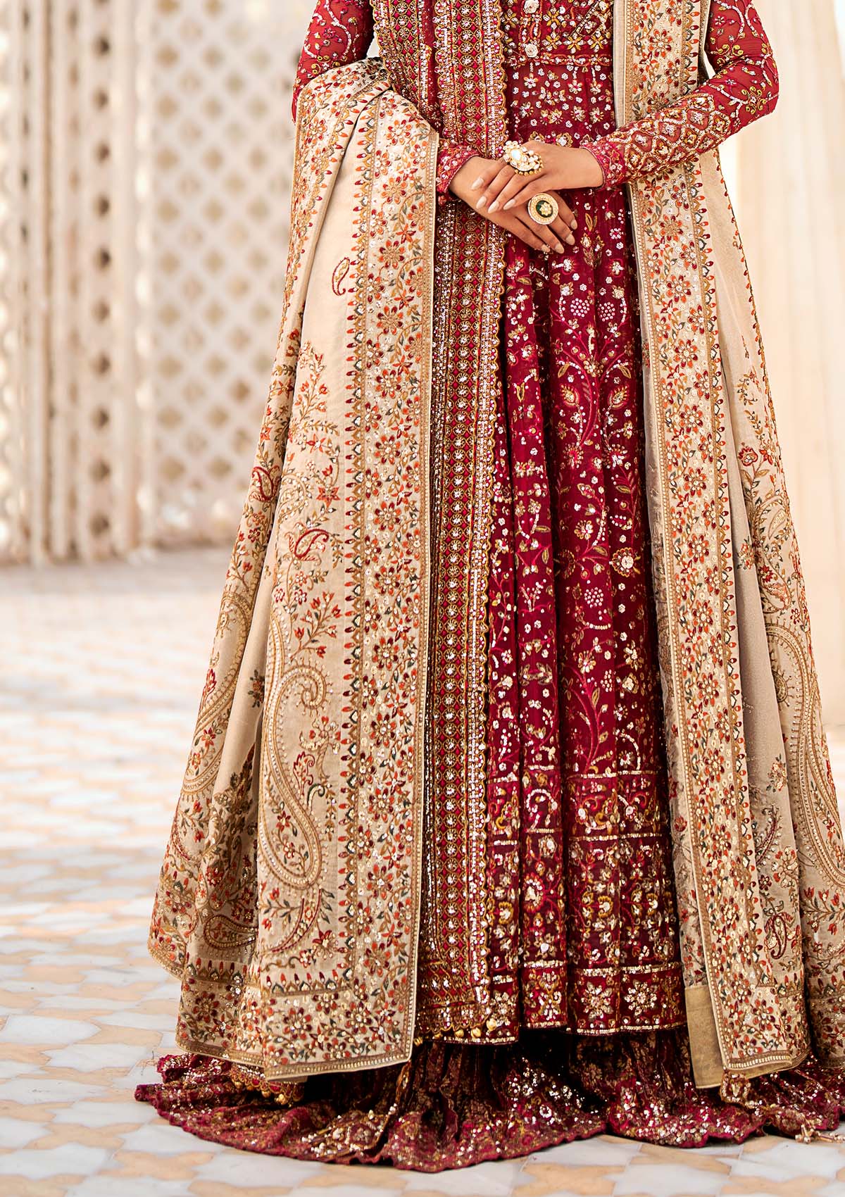 Aik Atelier | Wedding Festive 24 | Shawl - Aqsa Fabrics