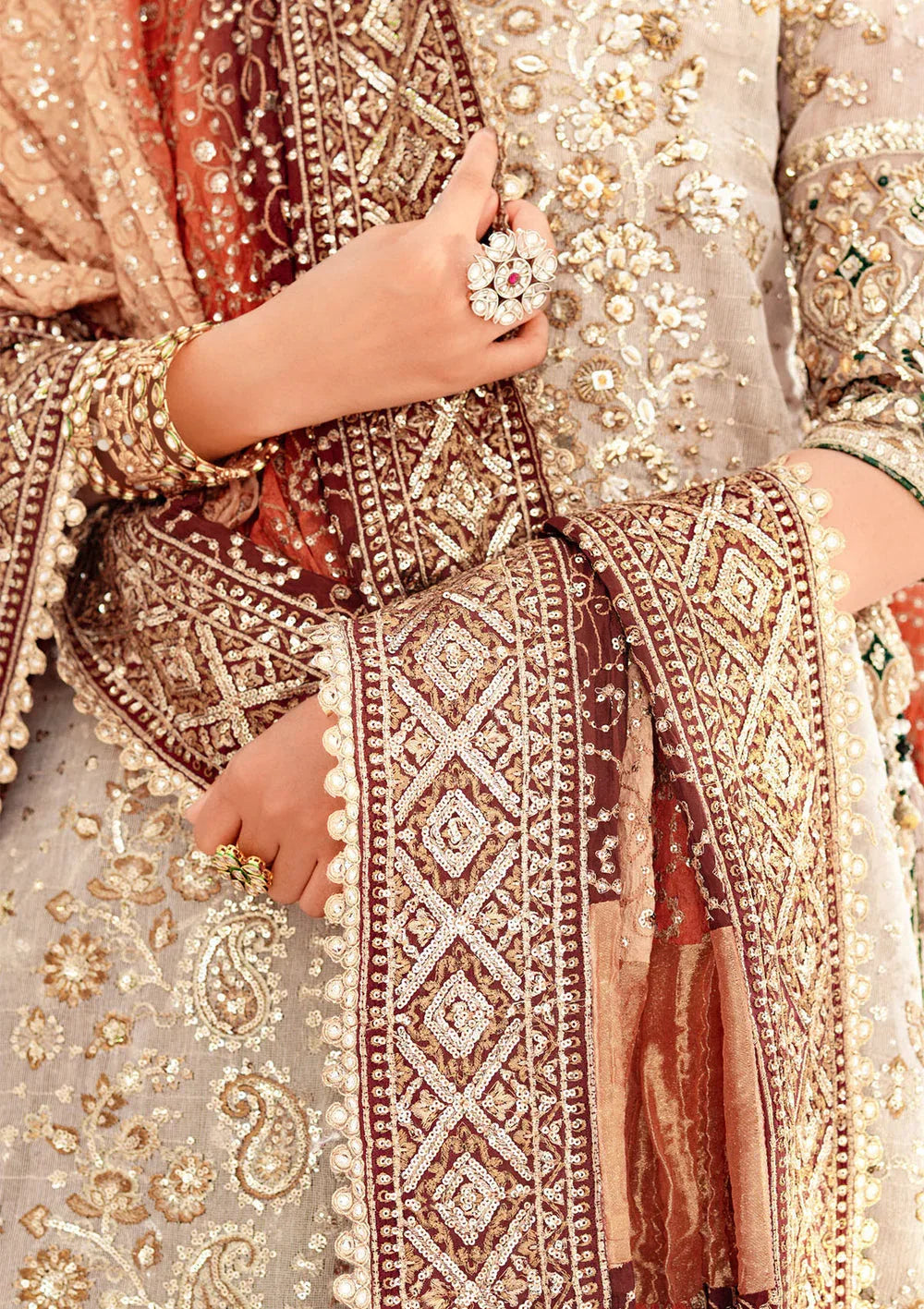 Aik Atelier | Wedding Festive 24 | LOOK 01 - Aqsa Fabrics