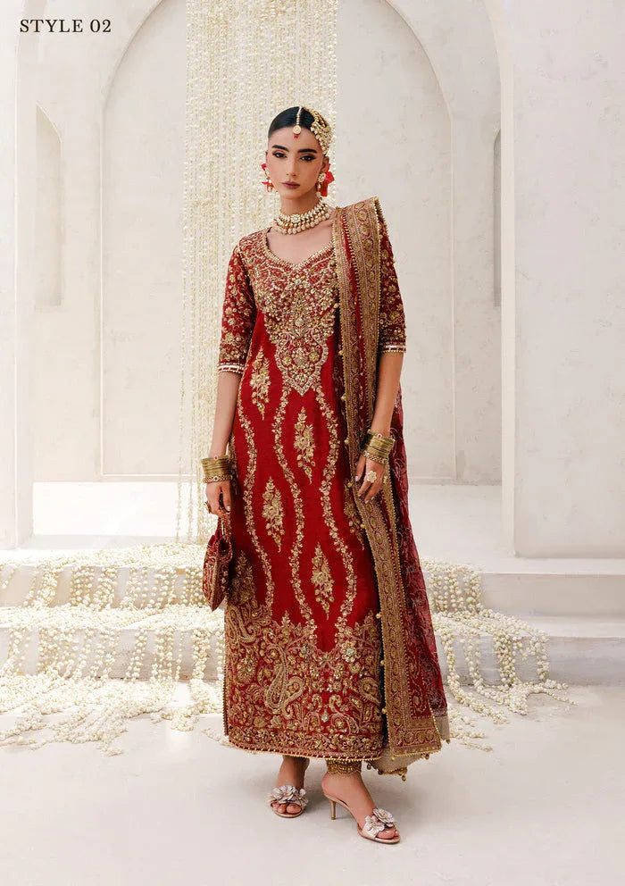Aik Atelier | Wedding Festive 25 | WEDDING FESTIVE â'25 VOL. 2 - LOOK 01 - Aqsa Fabrics