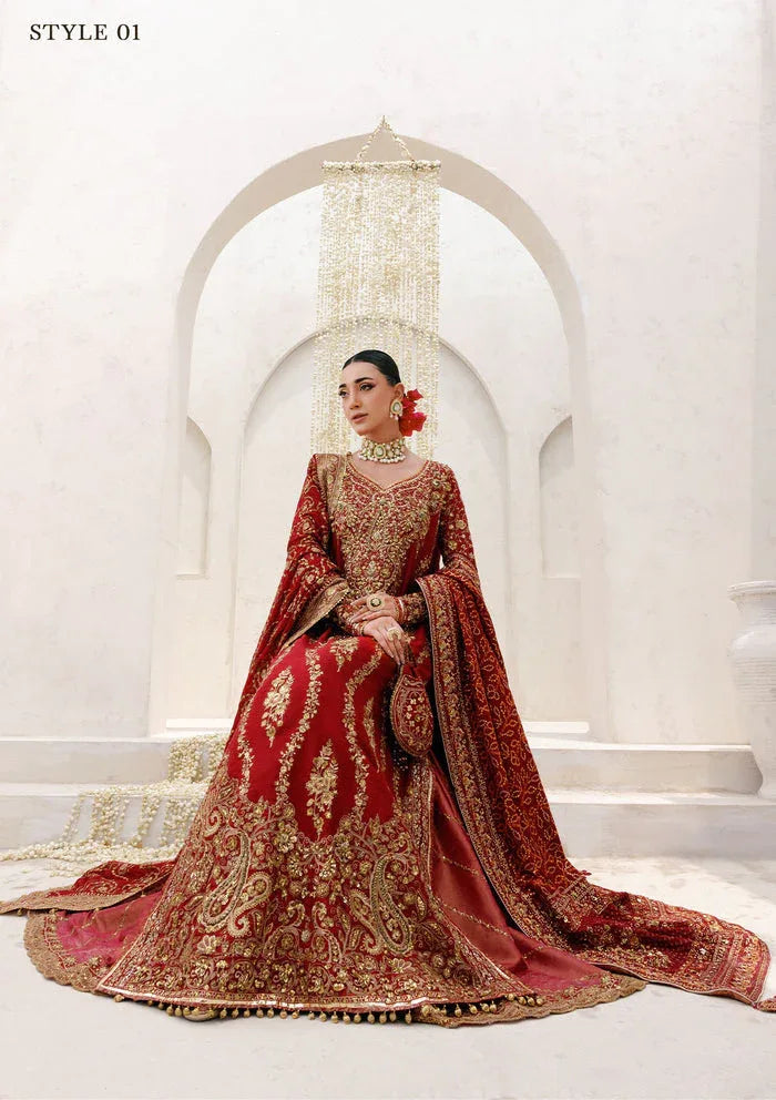 Aik Atelier | Wedding Festive 25 | WEDDING FESTIVE â'25 VOL. 2 - LOOK 01 - Aqsa Fabrics