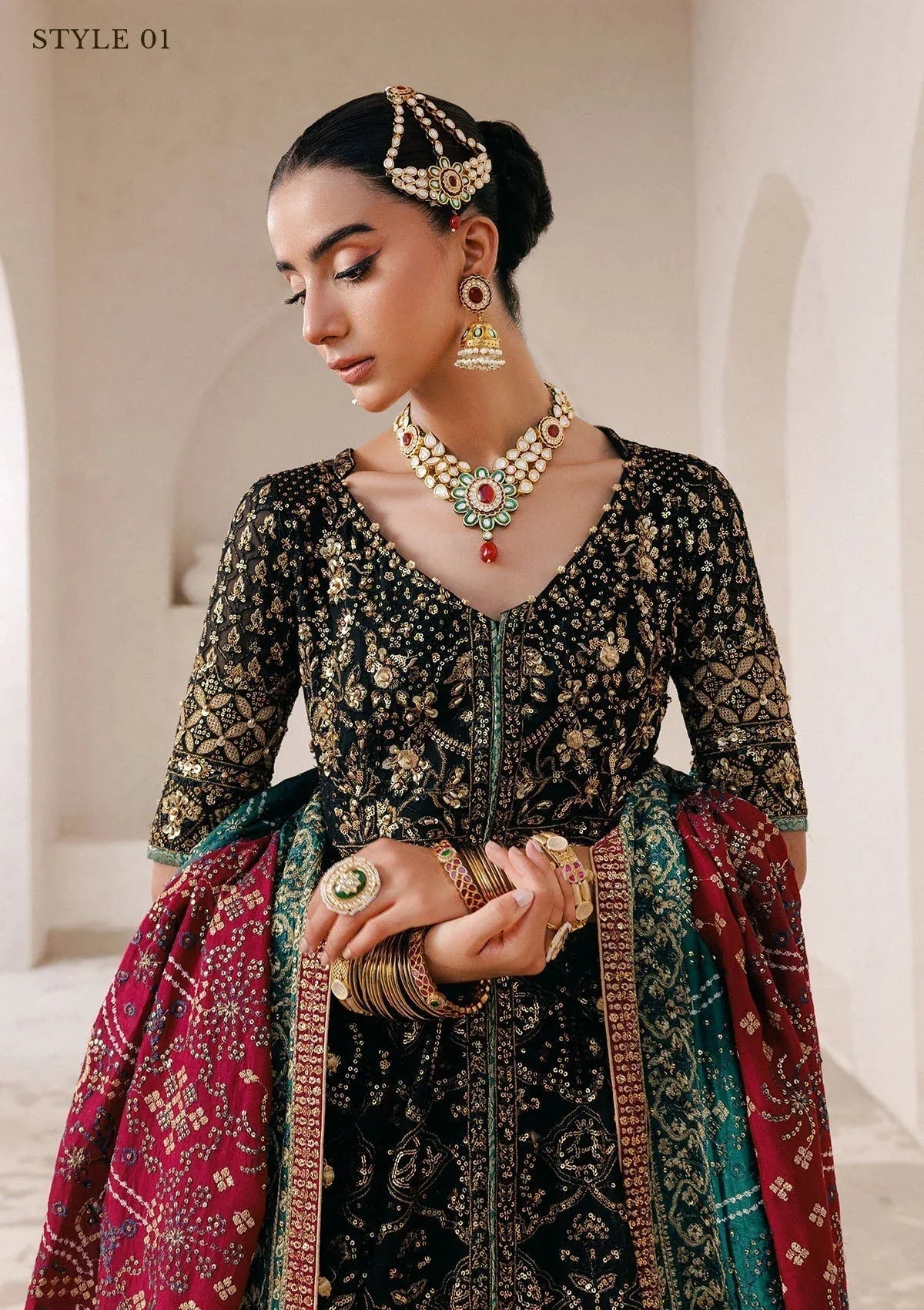 Aik Atelier | Wedding Festive 25 | WEDDING FESTIVE â'25 VOL. 2 - LOOK 05 - Aqsa Fabrics