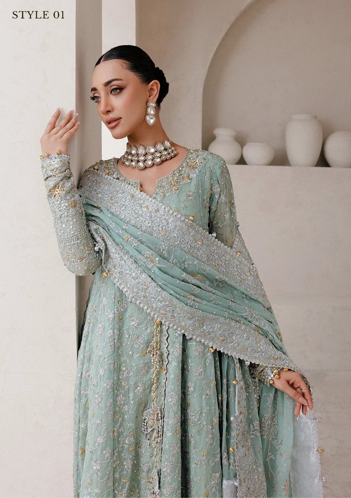 Aik Atelier | Wedding Festive 25 | WEDDING FESTIVE â'25 VOL. 2 - LOOK 08 - Aqsa Fabrics