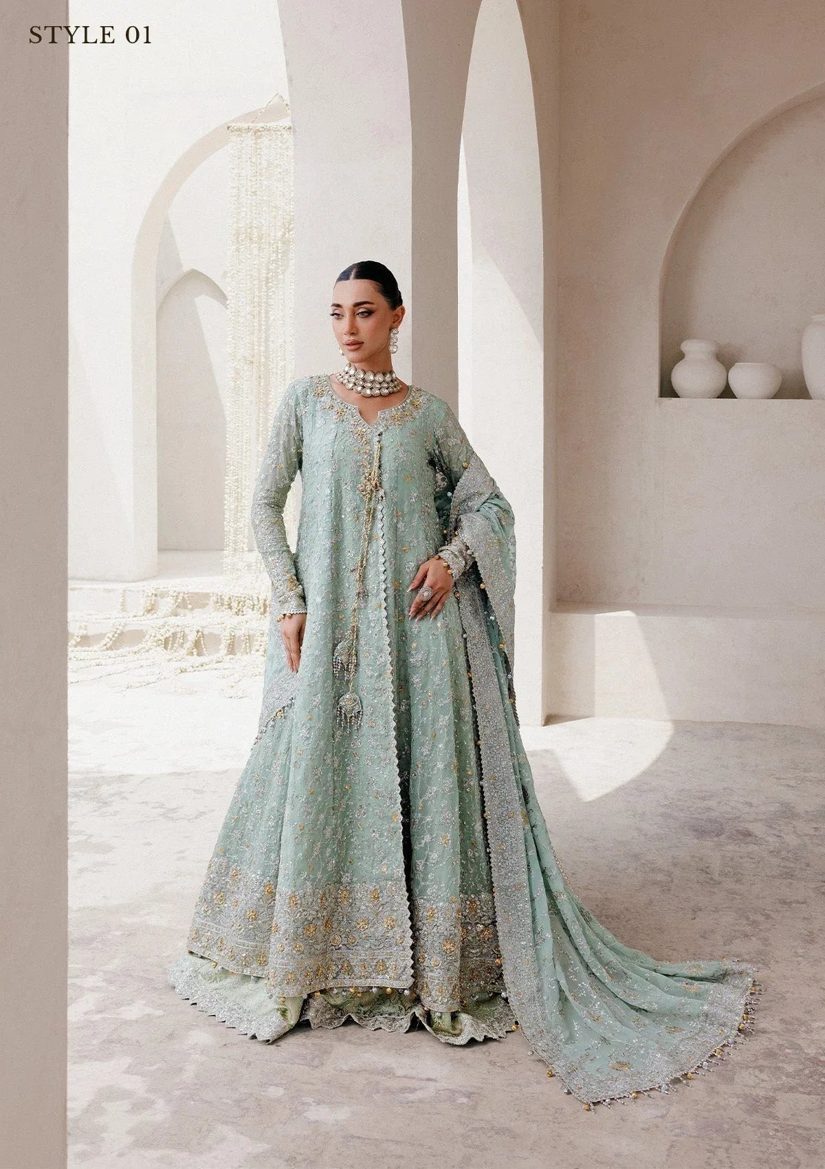 Aik Atelier | Wedding Festive 25 | WEDDING FESTIVE â'25 VOL. 2 - LOOK 08 - Aqsa Fabrics