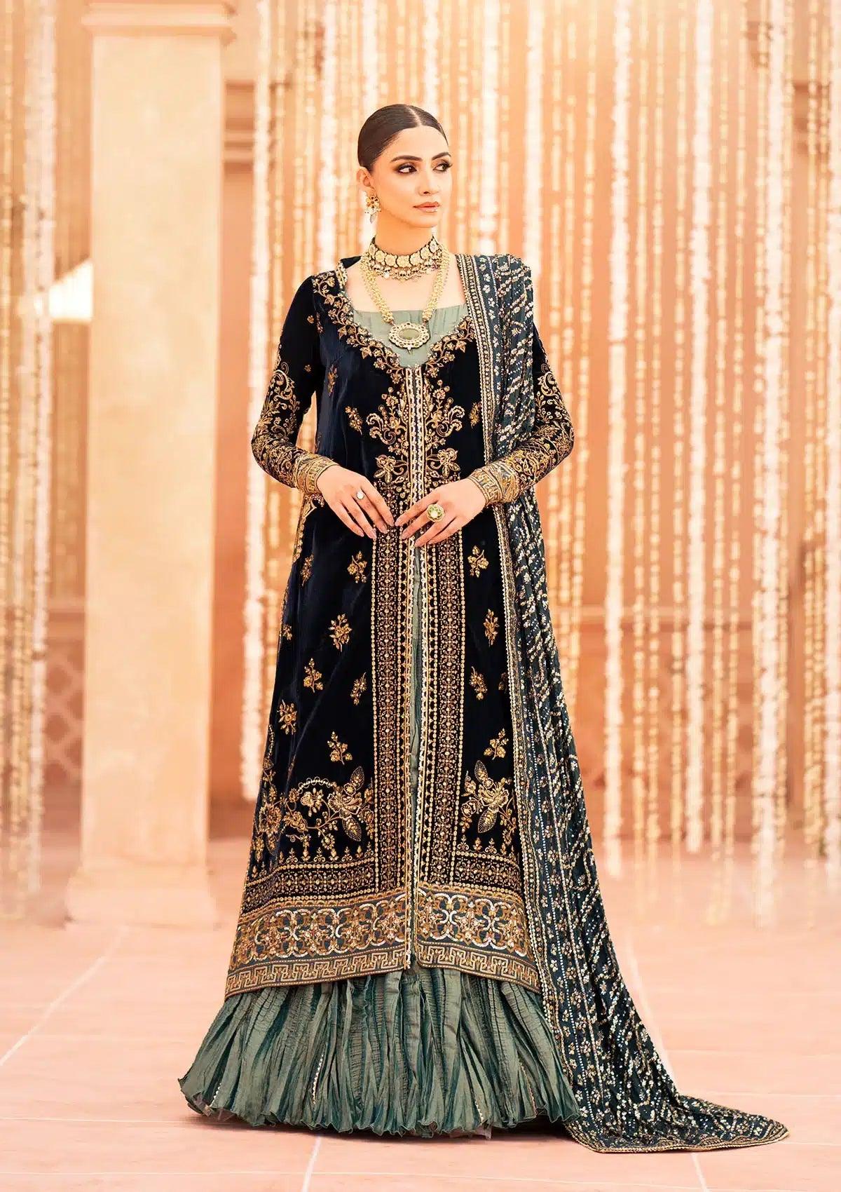 Aik Atelier | Zardozi Velvet 23 | 01 - Aqsa Fabrics