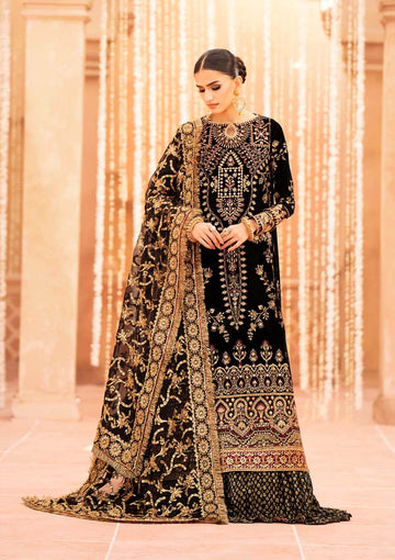 Aik Atelier | Zardozi Velvet 23 | 02 - Aqsa Fabrics