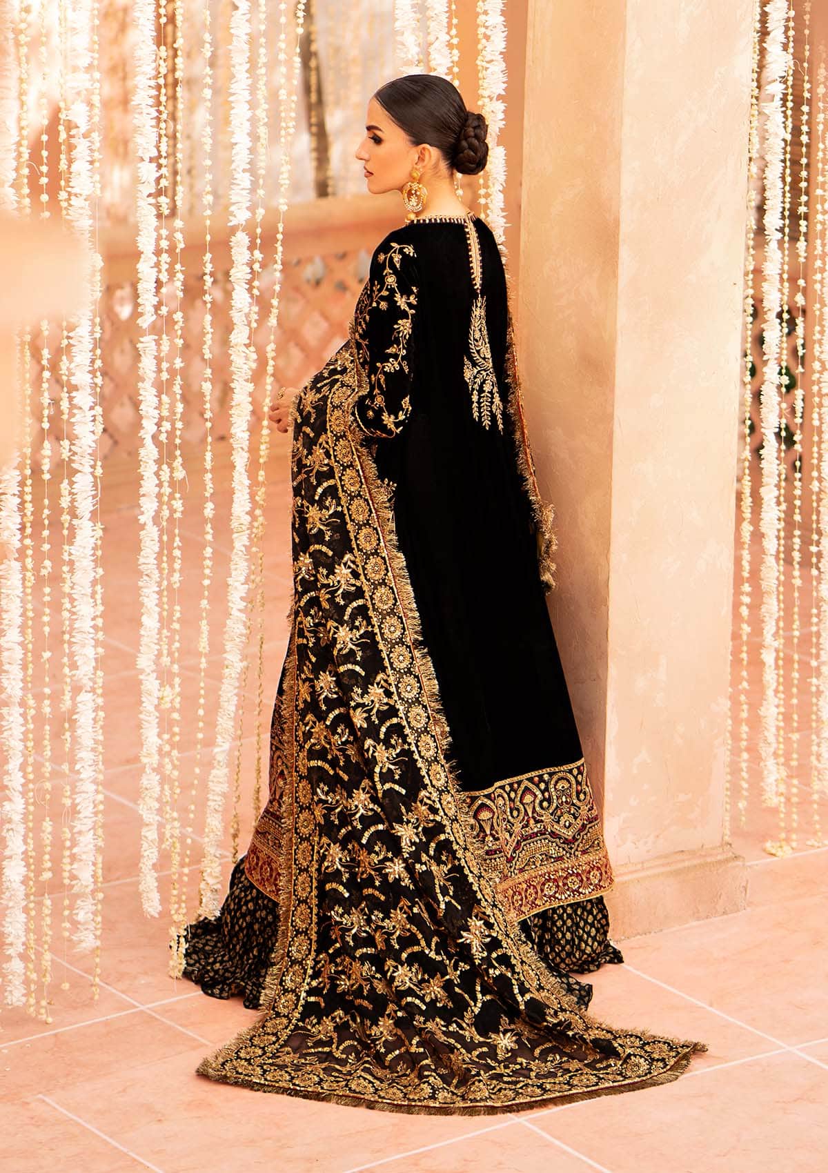 Aik Atelier | Zardozi Velvet 23 | 02 - Aqsa Fabrics