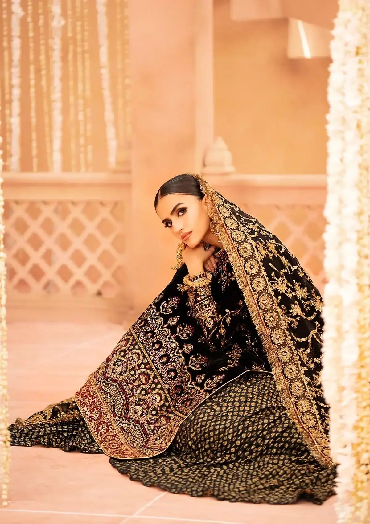 Aik Atelier | Zardozi Velvet 23 | 02 - Aqsa Fabrics
