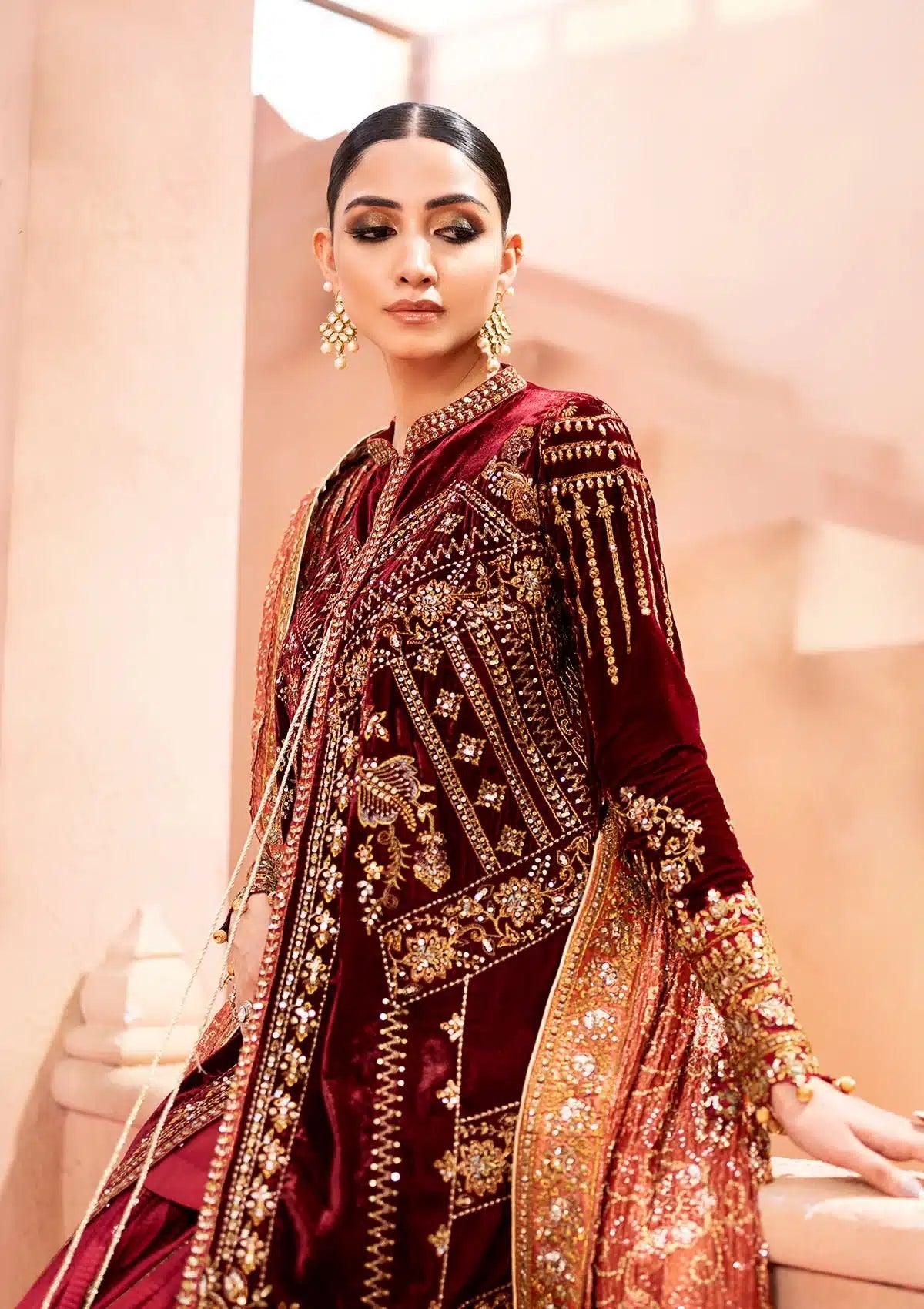 Aik Atelier | Zardozi Velvet 23 | 03 - Aqsa Fabrics