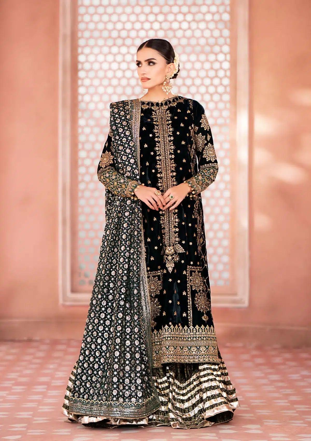 Aik Atelier | Zardozi Velvet 23 | 05 - Aqsa Fabrics