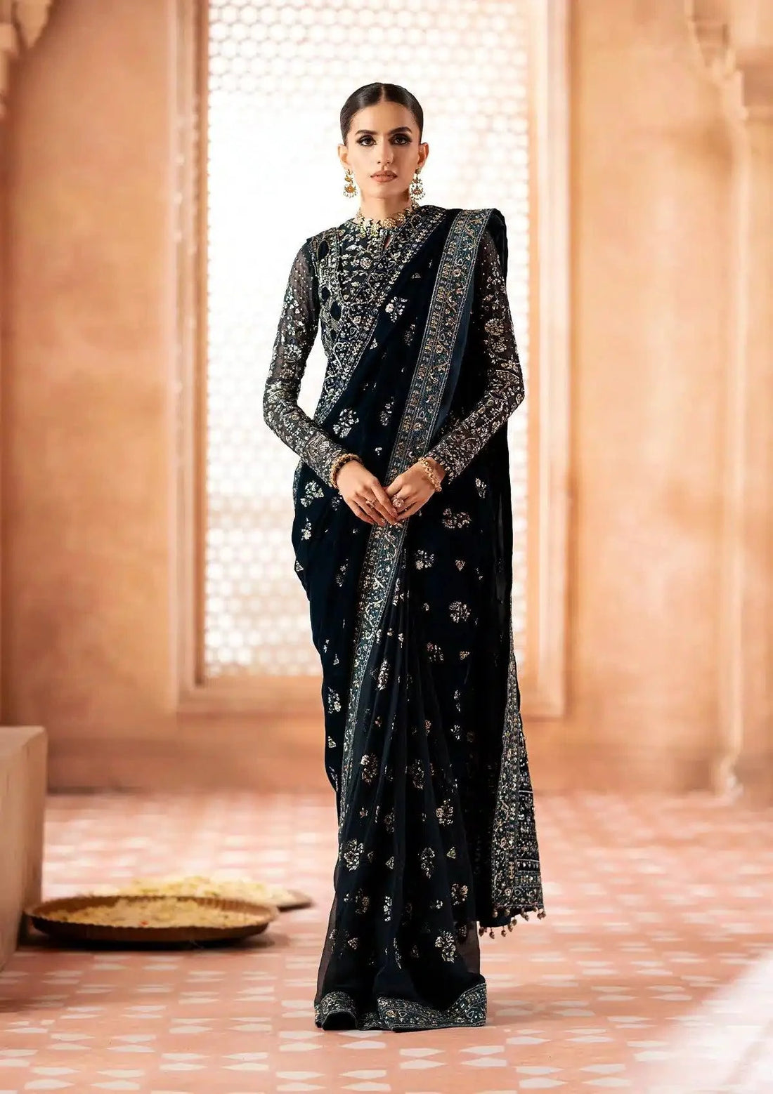 Aik Atelier | Zardozi Velvet 23 | 06 - Aqsa Fabrics
