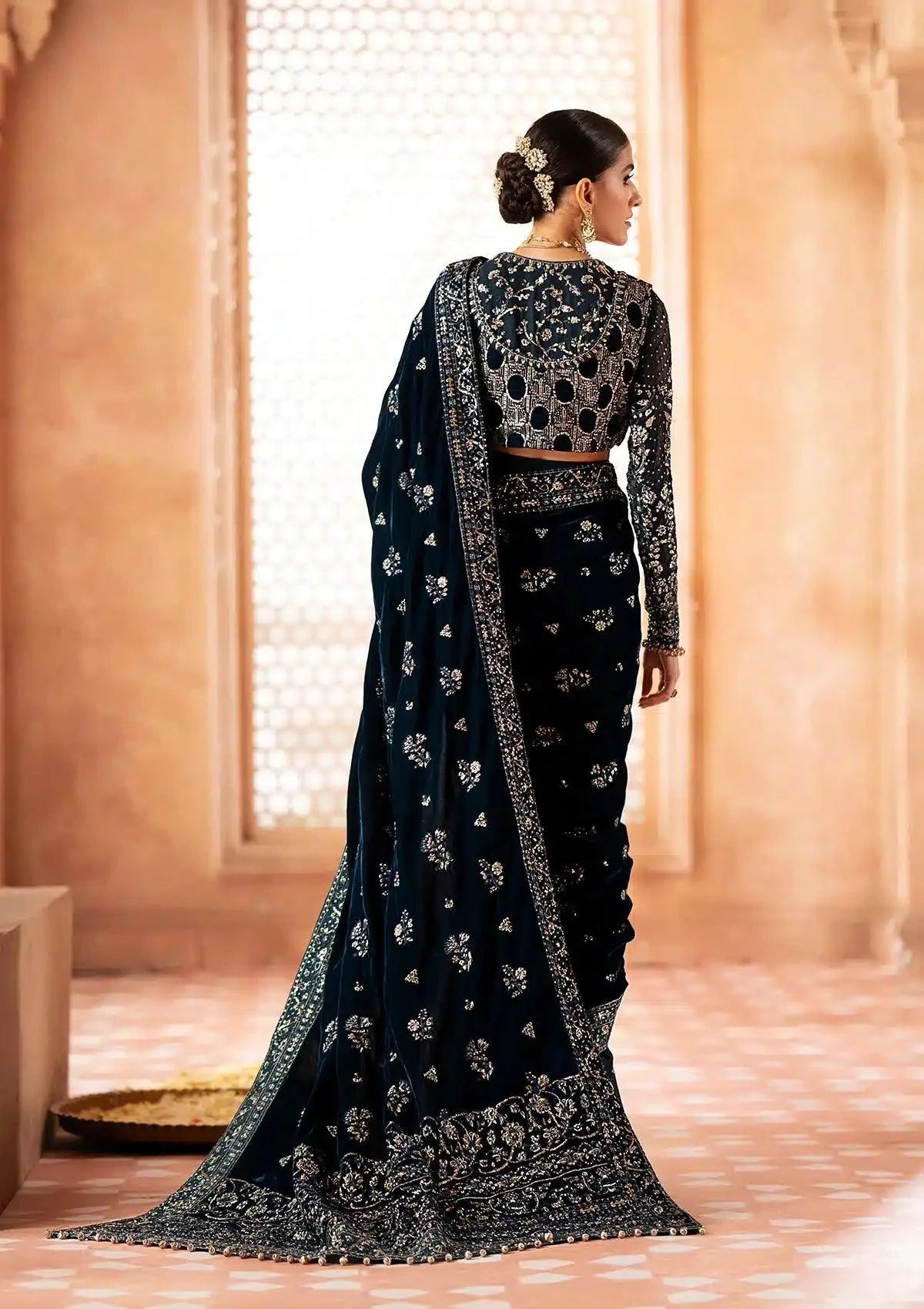 Aik Atelier | Zardozi Velvet 23 | 06 - Aqsa Fabrics