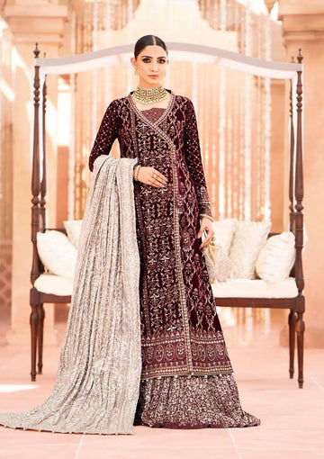 Aik Atelier | Zardozi Velvet 23 | 08 - Aqsa Fabrics