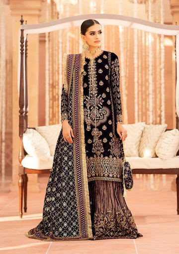 Aik Atelier | Zardozi Velvet 23 | 09 - Aqsa Fabrics