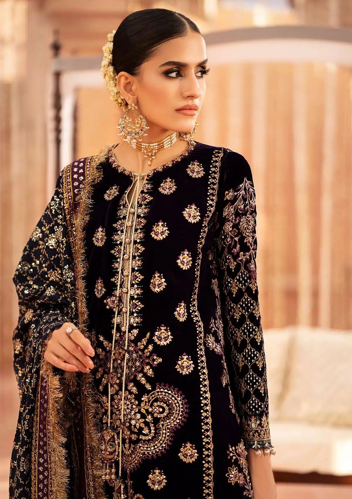 Aik Atelier | Zardozi Velvet 23 | 09 - Aqsa Fabrics