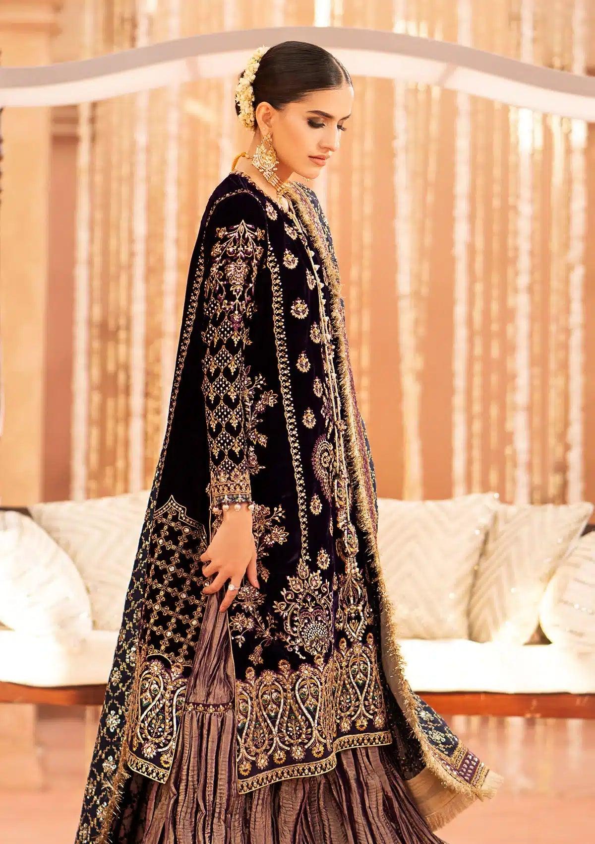 Aik Atelier | Zardozi Velvet 23 | 09 - Aqsa Fabrics