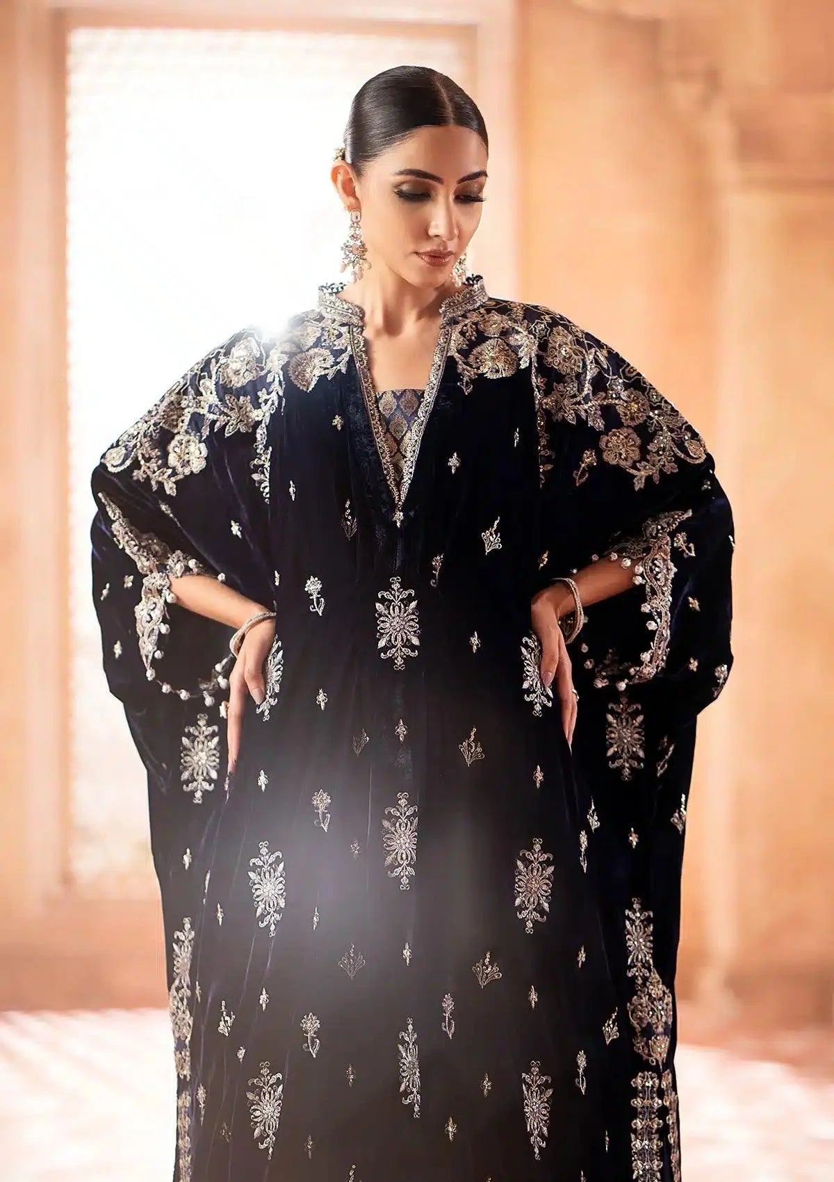 Aik Atelier | Zardozi Velvet 23 | 10 - Aqsa Fabrics