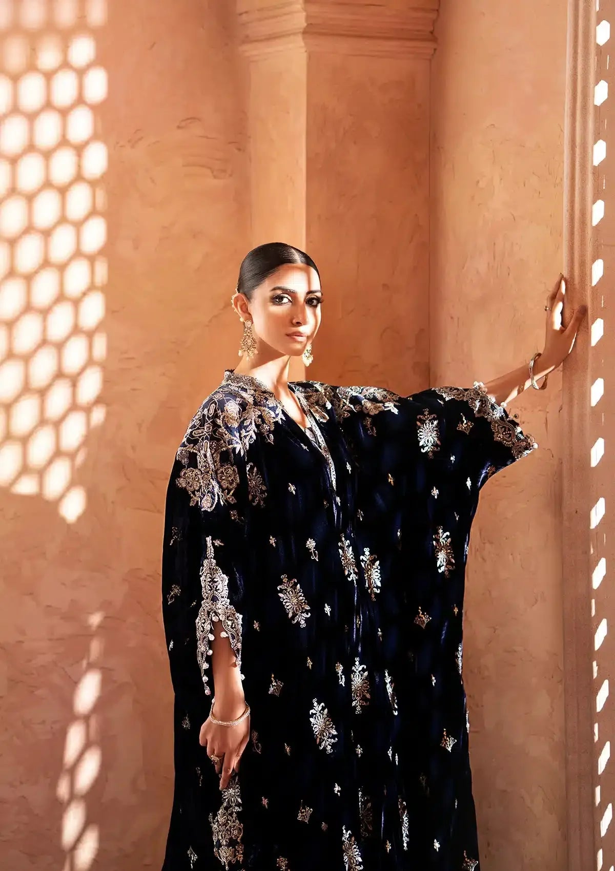 Aik Atelier | Zardozi Velvet 23 | 10 - Aqsa Fabrics