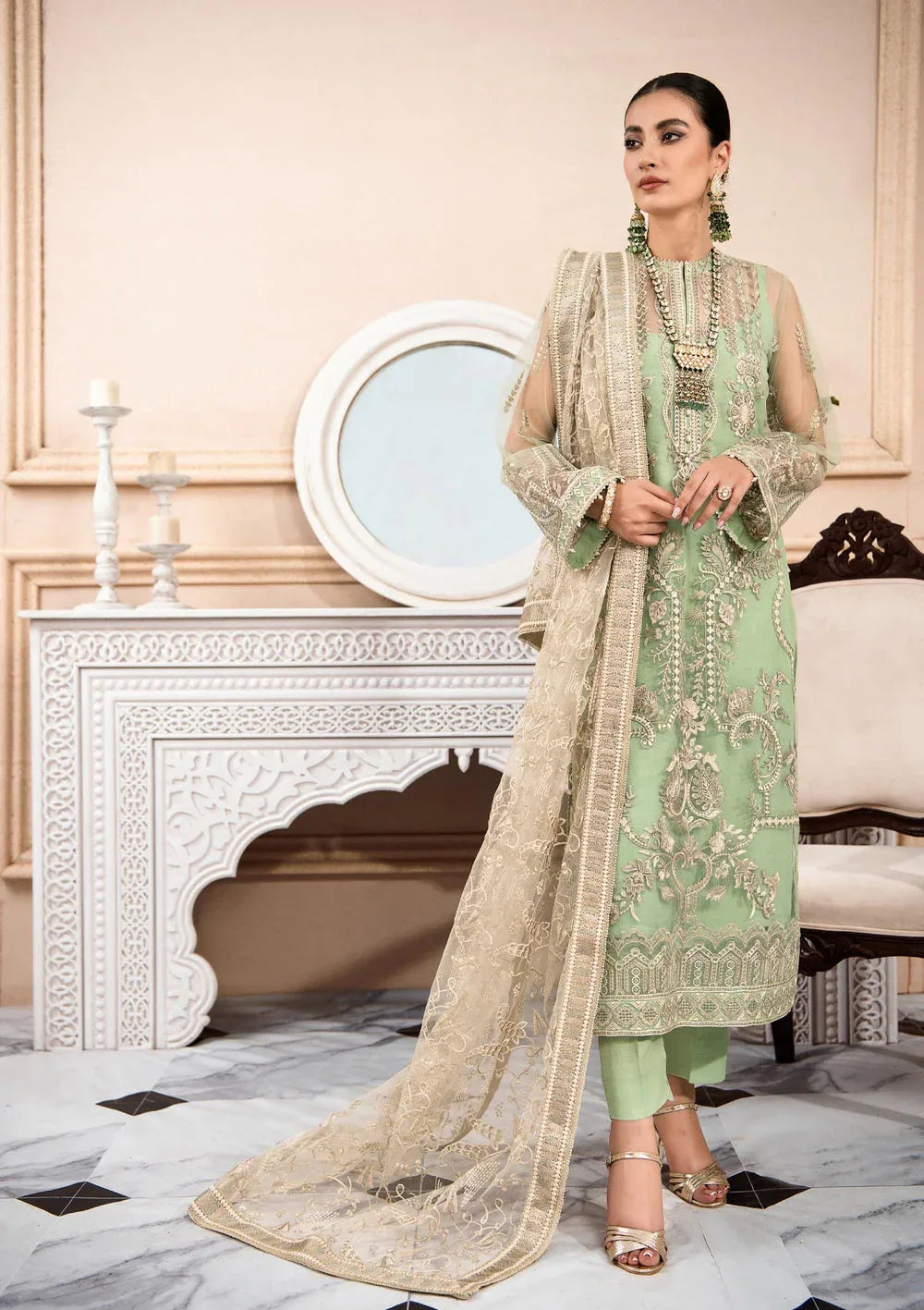 Aik Atelier | Formals Collection | LUMIERE - LOOK 03 - Aqsa Fabrics