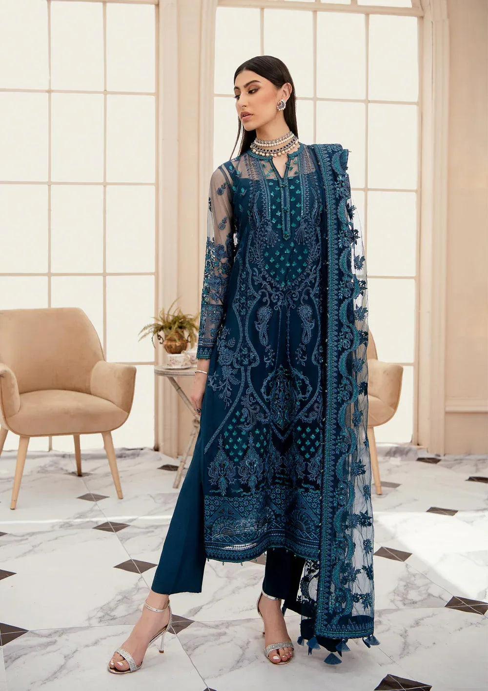Aik Atelier | Formals Collection | LUMIERE - LOOK 07 - Aqsa Fabrics