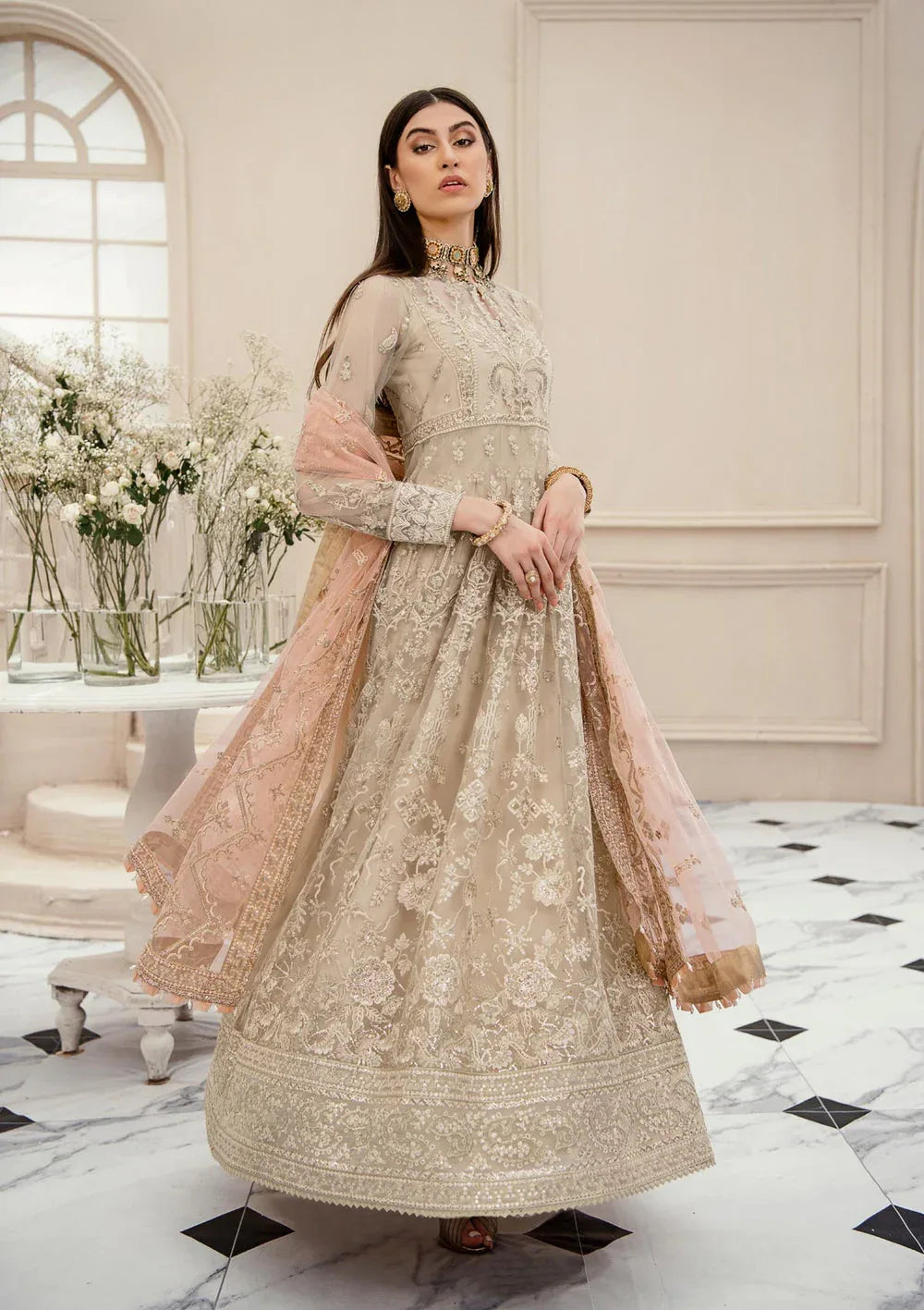Aik Atelier | Formals Collection | LUMIERE - LOOK 09 - Aqsa Fabrics