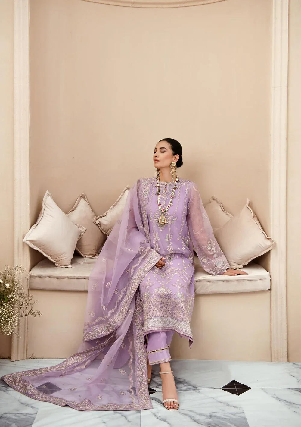 Aik Atelier | Formals Collection | LUMIERE - LOOK 01 - Aqsa Fabrics