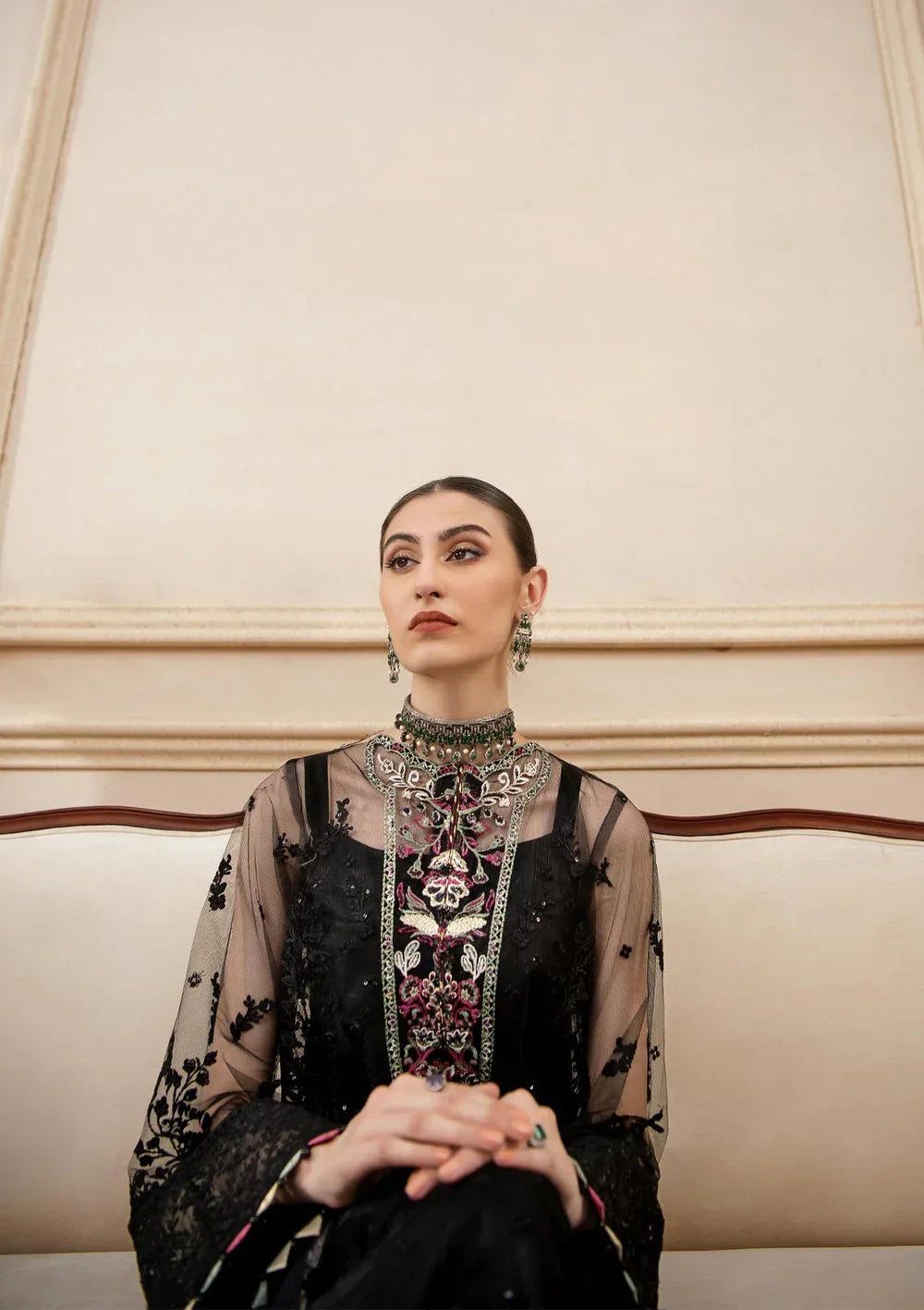 Aik Atelier | Formals Collection | LUMIERE - LOOK 02 - Aqsa Fabrics