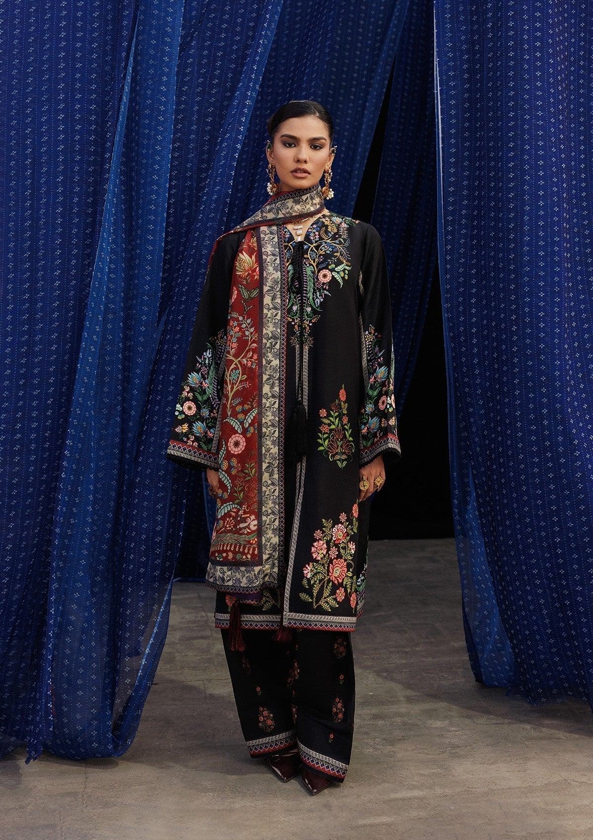 Aik Atelier | Roz Khaddar | AIK ROZ '25 D2 - LOOK 01 - Aqsa Fabrics