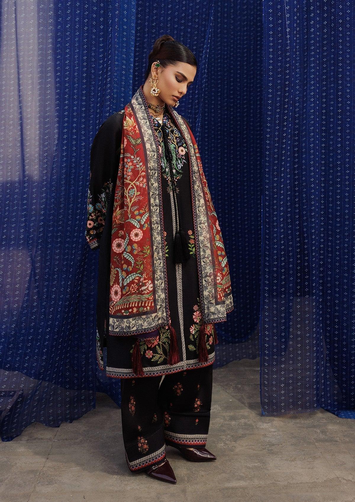 Aik Atelier | Roz Khaddar | AIK ROZ '25 D2 - LOOK 01 - Aqsa Fabrics