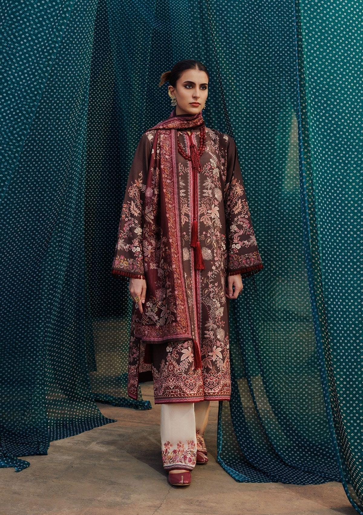 Aik Atelier | Roz Khaddar | AIK ROZ '25 D2 - LOOK 05 - Aqsa Fabrics