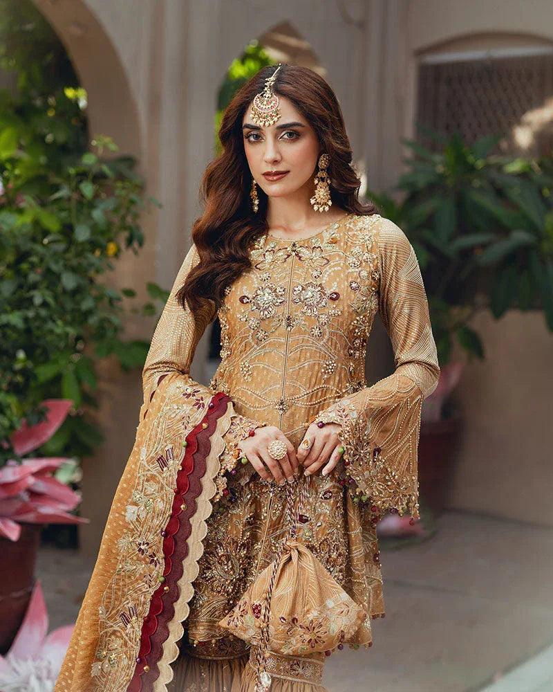 Ain | Naulakha Wedding Festive 24 |   AR-143 KESAR - Aqsa Fabrics