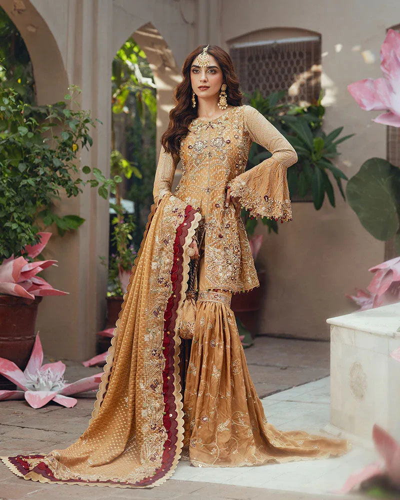 Ain | Naulakha Wedding Festive 24 |   AR-143 KESAR - Aqsa Fabrics