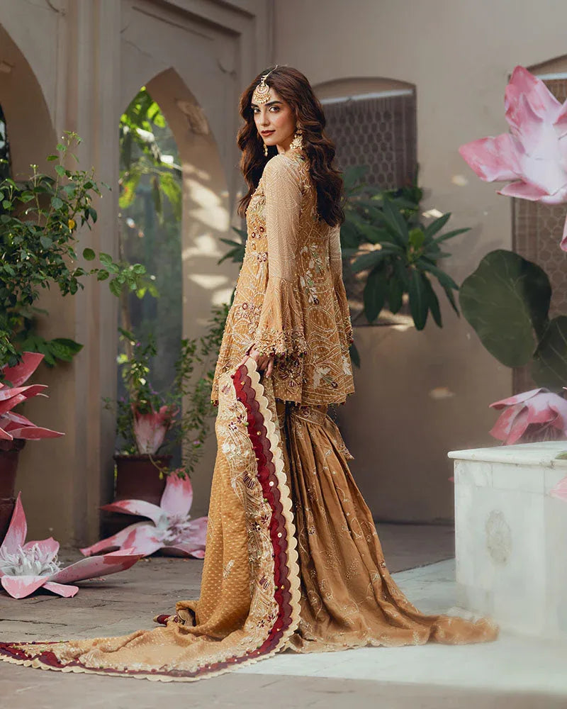 Ain | Naulakha Wedding Festive 24 |   AR-143 KESAR - Aqsa Fabrics
