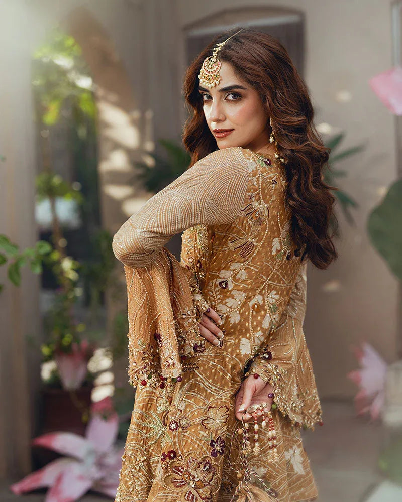 Ain | Naulakha Wedding Festive 24 |   AR-143 KESAR - Aqsa Fabrics