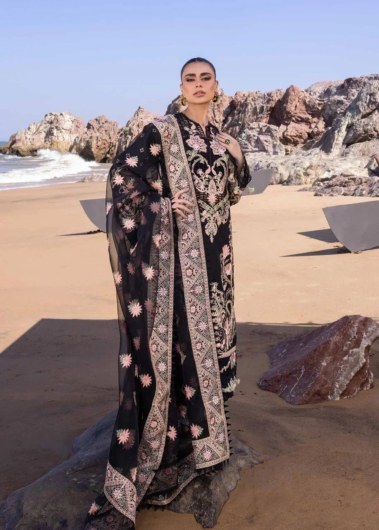 Akbar Aslam | Oasis Lawn 24 | Iris - Aqsa Fabrics